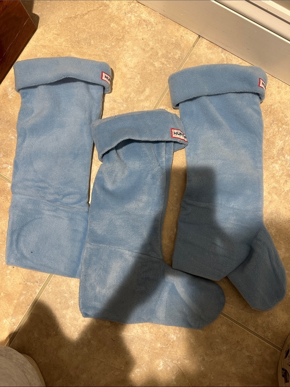 Hunter Powder Blue Fleece Boot Liners(3)